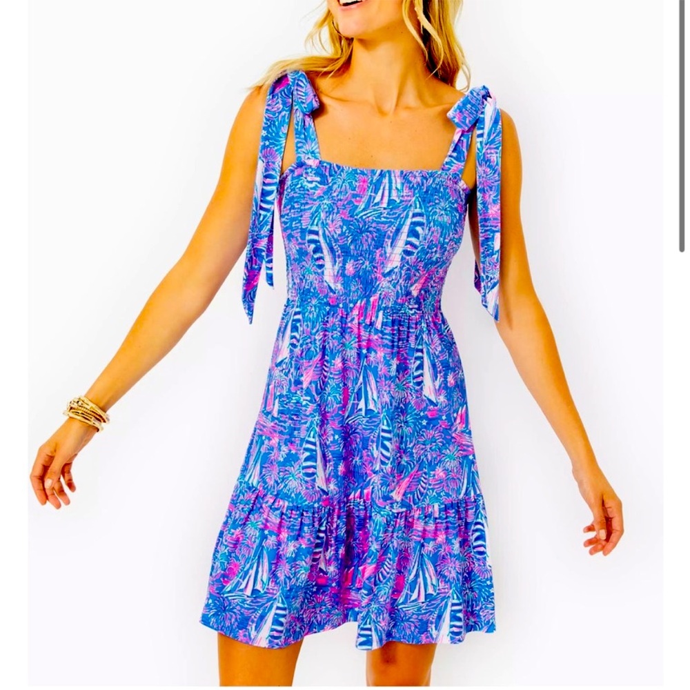 Lilly Pulitzer it’s a sailabration Kailua smocked dress